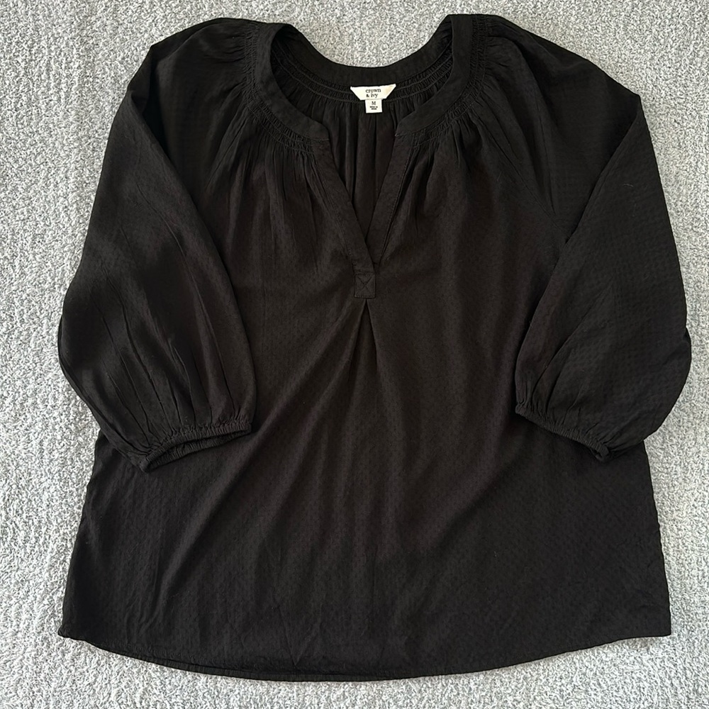 Crown and Ivy Peasant top size M - Picture 4 of 7